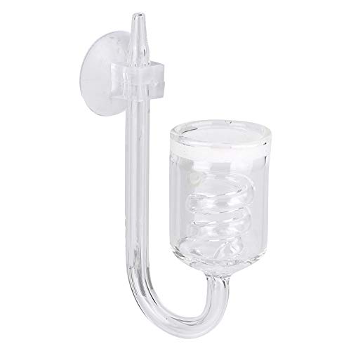 Aquarium CO2 Zerstäuber, transparentes Glas Aquarium Kohlendioxid Refiner Aquarium CO2 Schrauben Dissolver Diffusor für Aquarium Aquarium Pflanzen von Zerodis