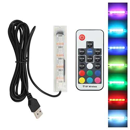 Aquarium-Licht, Sanftes Leuchten, Kleine und Exquisite Fischkugel-LED-Lampe, Aquarium-Pflanzenbeleuchtung, LED-Licht, USB-betriebene Fernbedienung, Bunte Fischglas-LED-Lampe (Fernbedienungsleuchten von Zerodis