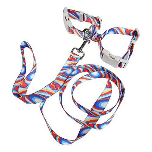 Zerodis Cat Walking Harness Leash, Verstellbare Ausbruchsichere Katzengeschirrleine für Kätzchen für den Außenbereich (M) von Zerodis