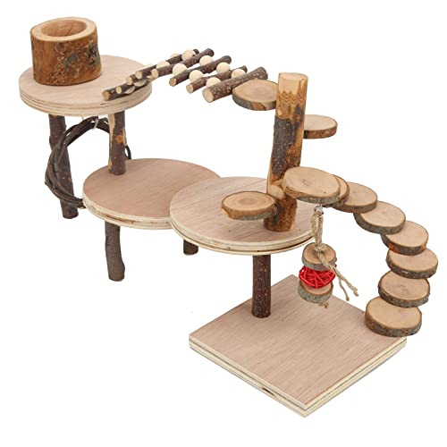 Hamster Spielplatz Plattform, Hamster Kletterspielzeug Kleine Haustiere Haus Spielzeug Spielplatz Aktivitätsset für Kleintiere von Zerodis