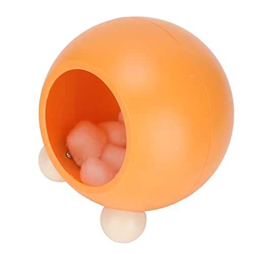 Zerodis Hamster-Versteckhöhle, HIPS-Material, Halbgeschlossen, Geruchlos, Bequemes Rundes Hamsterhaus für Sugar Glider für Haustierkäfig (orange orange) von Zerodis