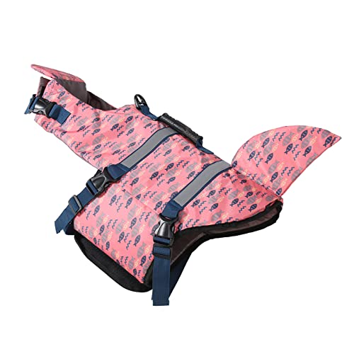 Zerodis Hunde-Schwimmweste Pet Life Safety Vest Hoher Auftrieb Bequeme Helle Farben Veränderbare Haustier-Schwimmweste für Welpen-Schwimmbootfahren (M) von Zerodis