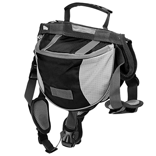 Zerodis Hunderucksack, Hundesatteltasche für Hunde Zum Tragen, Satteltasche, Verstellbarer Hundereiserucksack mit Seitentaschen, Service-Hundeversorgungsrucksack, Satteltasche für (S) von Zerodis