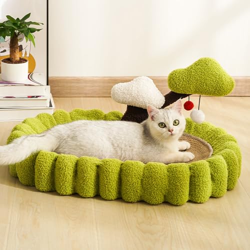 Kratzbett für Katzen, Kratzbett für Katzen, Abriebfest. Interessantes Kratz-Lounge-Bett. Beständige Sisal-Kratzschale für Haustiere. Interessantes Interaktives Kratz-Lounge-Bett. von Zerodis