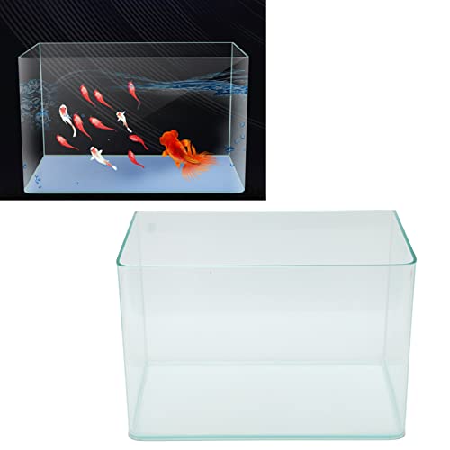 Zerodis Kunststoff-Luftaquarium-Aquarium, Hochglanzpoliertes Kleines Aquarium, Kanten, Hitzebiegende Kunststofftechnologie, Transparentes Aquarium für Zuhause, Wohnzimmer, Balkon, Desktop (M) von Zerodis