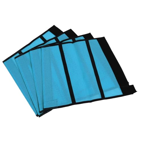 Pferdefliegenstiefel, 4 Stück Feinmaschige Pferderennstiefel (Blue) von Zerodis