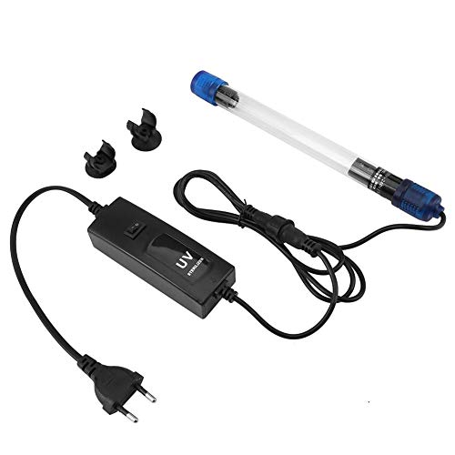 UV-Tauchleuchte/UV-Sterilisator für Aquarien zur Unterwasser-Sterilisation, Wasser-Desinfektion und Abtöten von Grünalgen und Bakterien, EU-Stecker (13W) von Zerodis