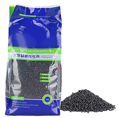 Zerodis 1kg Aquarium Gravel River Rock, Aquarium Landschaftsbau Dekoration Wasserpflanzen Schlamm Aquarium Boden Kies Zubehör Fischtanks Colourfast Fast Dekorative Kies von Zerodis