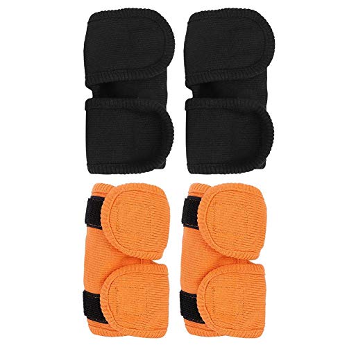 Zerodis 2 Stück Pet Legs Brace Recovery Strap Bracket Ellbogenschutz Beinlinge Knieschützer Chirurgie Wundgamaschen Schutz postoperative Arthritis Leggings für Hunde Katzen Haustiere(L-Schwarz) von Zerodis