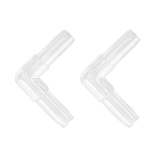 Zerodis 30 Stück Aquarium Tube Adapter Konverter, 4MM Aquarium Aquarium Luftschlauch Splitter L Form 3-Wege 4-Wege Adapter Anschlussbeschläge Aquarium Zubehör(L Form) von Zerodis