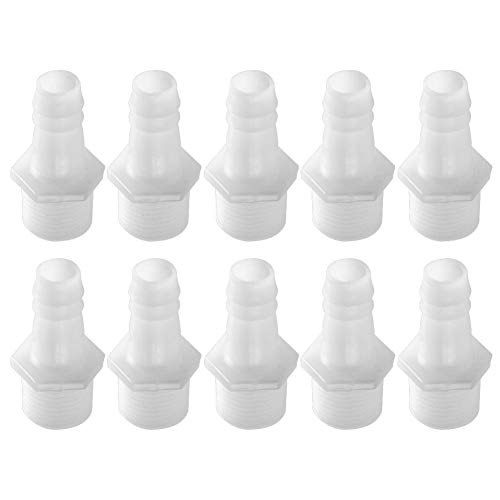 Zerodis Anschluss für Aquarium-Verbindungsschlauchanschlüsse 10 PCS 1/2 "Gewinderohradapter Aquarium-Luftpumpe für Aquarium-Aquarium-Zubehör(12mm) von Zerodis