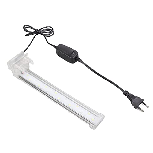 Zerodis Aquarium Licht Hohe Helligkeit EU Stecker 220 V Wasserdicht Langlebig Aquarium Clip-on Lampe Aquarium Kunststoff (WH-260) von Zerodis