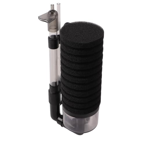 Zerodis Aquarium-Schwammfilter, Starke Adsorptionsfähigkeit, Platzsparender Biochemischer Wasserfilter für Aquarien, Einfache Reinigung (YU-119) von Zerodis