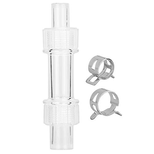 Zerodis Aquarium Wasserrohr Acryl Adapter, Aquarium Schlauchrohr 12/16 bis 16/22 Filterbottich Schlauchanschluss Konvertieren Sie Rohradapter Konvertieren Sie DN10 in DN15 Aquarium Zubehör von Zerodis