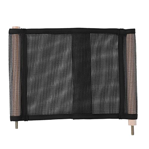 Zerodis Atmungsaktives Hamster-Mesh-Bett, Parrot Double Layer Mesh-HäNgematte FüR Kleine Haustiere, Komfort-KüHlbett FüR Kleine Haustiere, Papagei, Chinchilla, Frettchen (Schwarz) von Zerodis