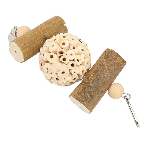 Zerodis Beißspielzeug aus Weichem Holz, Kauspielzeug für Sittiche, Weiches Holz, Kauspielzeug für Sanfte Vögel, Schnabel, Beißspielzeug, Leicht, Zum Aufhängen, Kauspielzeug für Vögel, von Zerodis