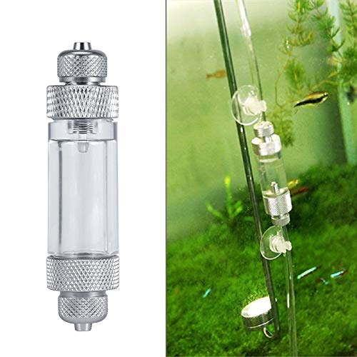 Zerodis CO2-Blasenzähler, 2 Typen Einzel-/Doppelkopf-Kohlendioxid-Blasenzähler Aquarium-Diffusorregler Aquariumzubehör(Einzelner Kopf) von Zerodis