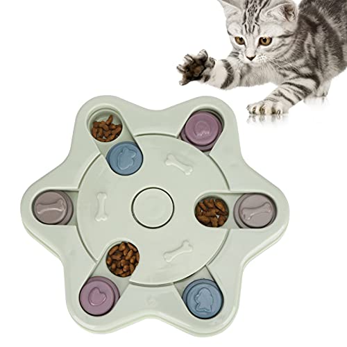 Zerodis Dog Puzzle Toys, Pet Interactive IQ Training Futterspender Spielzeug, Slow Feeding Plate Treat Puzzle Entertain für Puppy Kitty(Hexagram) von Zerodis