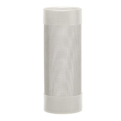 Zerodis Edelstahl Mesh Einstrom Aquarium Ansaugfilter Mesh Garnelenfilter mit Dichten Öffnungen für Fisch und Garnelen Aquarium Filter (L) von Zerodis