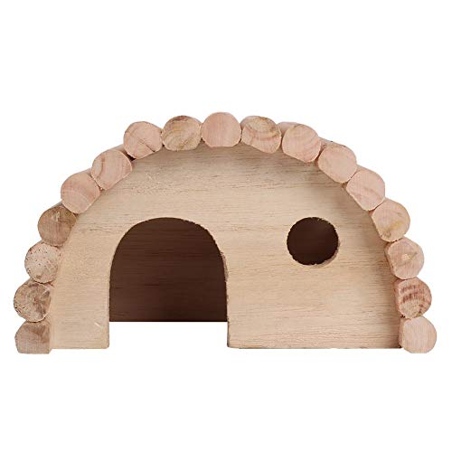 Zerodis Hamster Arch Bett Haustier Holzhaus Kleintiere Übung Spielen Spielzeug Haustiere Hütte Spielplatz Nest Versteck Hütte von Zerodis