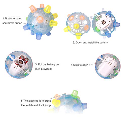 Zerodis Haustier -LED -Jumping Ball Play Ball Music Tancing Toy, Interaktives Kauspielzeug für Hunde und Katzen, Hilft, das Verfolgen und Fangen von Fähigkeiten, Schöne Lichter und Musikfunktionen (A) Zerodis Haustier -LED -Jumping Ball Play Ball Music Tancing Toy, Interaktives Kauspielzeug für Hunde und Katzen, Hilft, das Verfolgen und Fangen von Fähigkeiten, Schöne Lichter und Musikfunktionen (A) von Zerodis