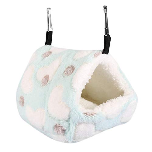 Zerodis Pet Cage Winter Warm Soft Pet House Hängematte für Hamster Sleeping Nest(Blau 14 * 12cm) von Zerodis