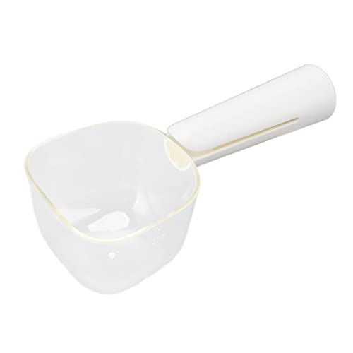 Zerodis Pet Food Scoop, Transparenter Messbecher für Hundefutter mit Skalenanzeige Kunststoffschaufel für Katzenfutter, Messschaufel für Kaninchenfutter, 250 Ml von Zerodis