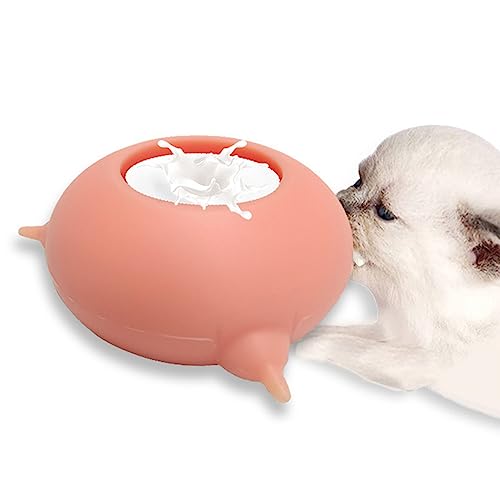 Pet Silicone Doggie Cat Feeder Pet Milk Silicone Bowl Feeder mit 3 Nippeln für Neugeborene Haustiere Kätzchen Welpen Futternapf von Zerodis