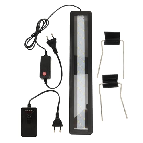 Zerodis Professionelle Aquariumleuchte mit 4 Reihen Farbwechsel-LEDs, Einstellbarer Timer für Aquarien (EU-Stecker 220 V) von Zerodis