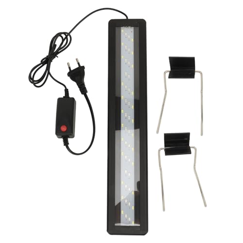 Zerodis Professionelles Aquariumlicht mit Hoher Helligkeit und Einstellbarem Timer, HD-lichtdurchlässig, Schlankes Design, Geeignet für Blaue und Weiße Lampenfassungen für Aquarien, von Zerodis