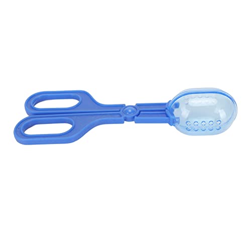 Zerodis Reptile Feeding Clamp Poop Zange Reptile Feeding Tool Reptile Poop Scoop mit Belüftungsöffnungen für Schildkröten, Eidechsen, Frösche, Spinnen (Blau) von Zerodis