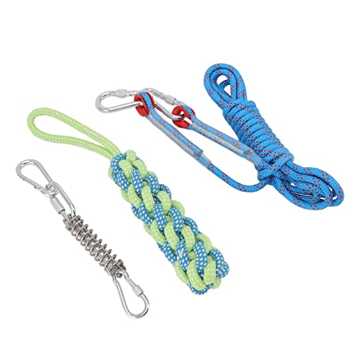 Zerodis Spring Pole Dog Rope Toy for Muscle Building and Interactive Hanging Playtime for Dogs von Zerodis