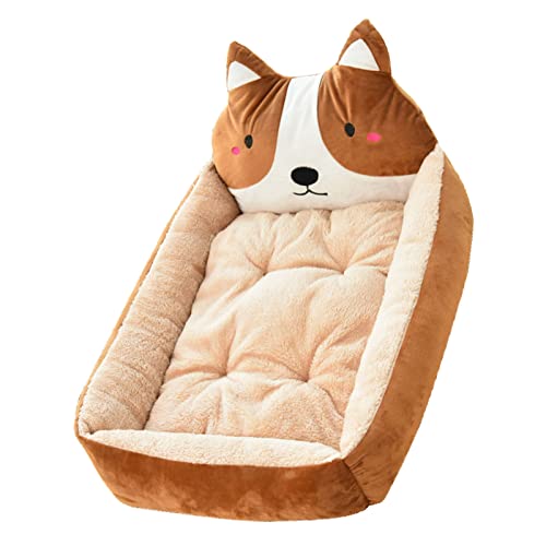 Zerodis Süßes Hundebett für Große Hunde Betten Bett Winter Warmes Bett Waschbarer Haustier Zwinger Bett Hunde Katzen Haustiere Alle Jahreszeit (Ca. 50 cm (Haustiere unter 2,5 kg)) von Zerodis