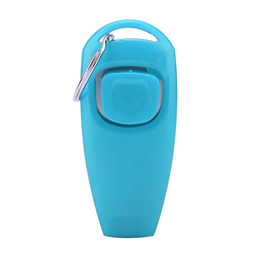 Zerodis Trainer-Schlüsselring für Haustier-, Welpen- und Katzenhilfe Click Clicker Whistle für Hundetraining Tool Guide(Blue) von Zerodis