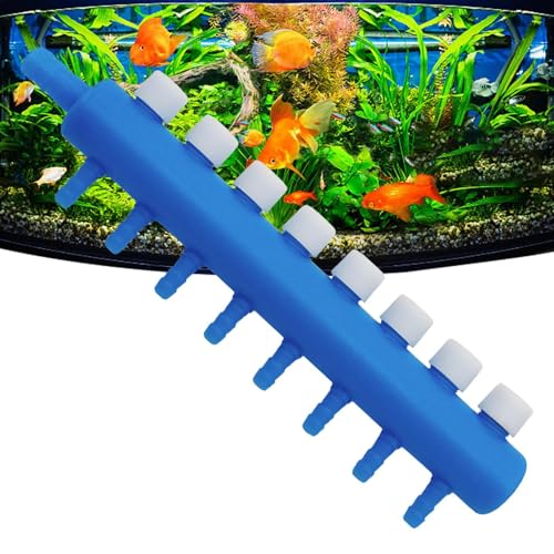 Zestivra Aquariumluftsteuerventil, Aquariumluftströmungsregelventil - Aquariumluftströmungsregler -Hebelventilverteiler Splitter -Flugrohranschluss von Zestivra