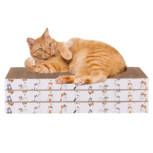 Zestivra Katzenkratzbrett - Karton Katzenkratzer | 3 x Wellpapier Kätzchen Schleifkralle Anti-Kratzer Haustierbedarf für Gesundes Training Möbel Schutz Zuhause Outdoor Zestivra Katzenkratzbrett - Karton Katzenkratzer | 3 x Wellpapier Kätzchen Schleifkralle Anti-Kratzer Haustierbedarf für Gesundes Training Möbel Schutz Zuhause Outdoor von Zestivra