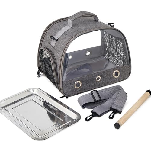 Bird Travel Carrier - Tragbarer Haustierkäfig, kompakte Vogeltrage | langlebige Vogeltransporttasche, Haustier-Reisetasche mit transparentem Design, leichter Vogelkäfig für draußen, 33 x 25,4 x 25,4 von Zestvria