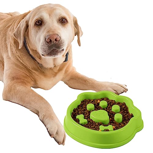 Futternapf für Welpen, Puzzle-Napf für langsames Fressen, interaktiver Futternapf für Hunde mit rutschfester Unterseite, lustiger langsamer Futternapf, Haustierzubehör von Zestvria