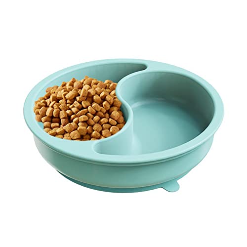 Hund Slow Feeder Bowl - Saugnapf Katze Futternapf - Rutschfeste Hundeteller für Futter, Spülmaschinenfest Langsames Füttern für Outdoor-Reisen, Kleine und Mittlere Hunde von Zestvria