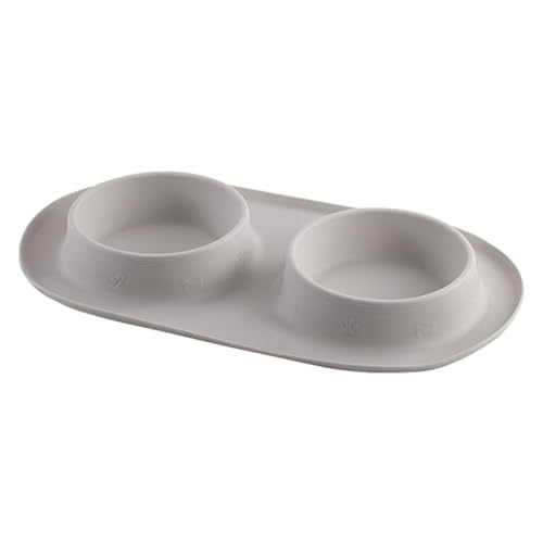 Hundenäpfe mit Matte | Futter Fütterung Haustier Schüssel Hund Wassernäpfe - Tragbarer Faltbarer Dual Feeder Bowl für Kleine Mittlere Größe Hunde, Katzen, Welpen von Zestvria