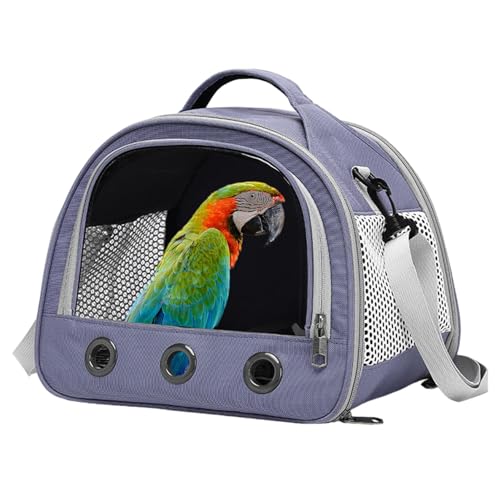 Vogelausflugstasche,Vogel-Reisetragetasche - Leichter Rucksack für Papageien | Faltbare tragbare, atmungsaktive Umhängetasche, Vogelausflugstasche für kleine Haustiere, Papageien, Hamster, Tauben von Zestvria