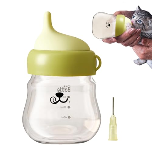 Zestvria Babyflasche für Haustiere, Babyflaschen für Kätzchen zum Stillen, Futterspender für Welpen, Stillflasche, Anti-Erstickungsgefahr für Kleintiere | Milchfutterspender für Kätzchen, von Zestvria