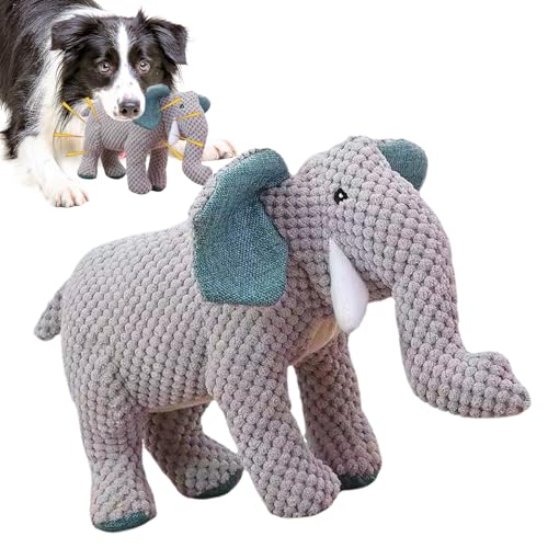 Zestvria Kauspielzeug für Hunde, interaktives Elefanten- , resistentes Kauspielzeug, Hundebedarf, Haustierspielzeug, bequem für mittelgroße und kleine Hunde von Zestvria