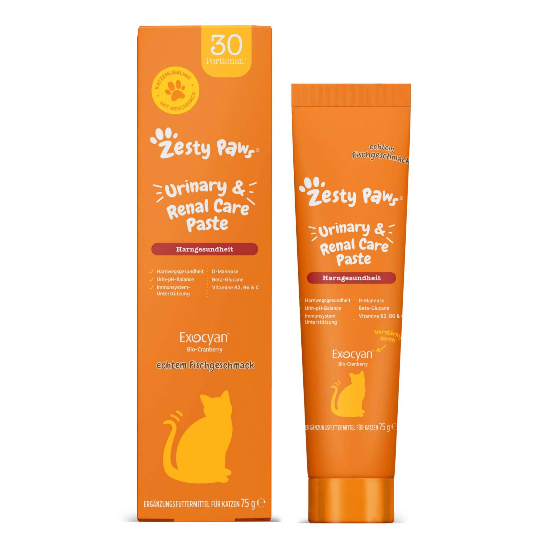 Zesty Paws Cat Urinary Care Paste - Sparpaket: 2 x 75 g Zesty Paws Cat Urinary Care Paste - Sparpaket: 2 x 75 g von Zesty Paws