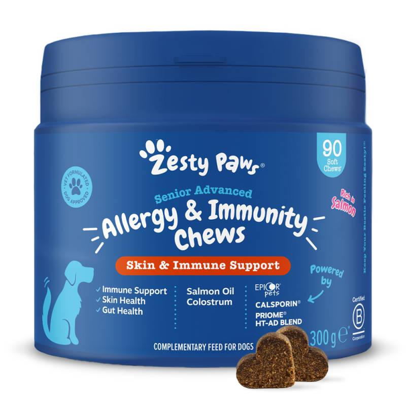 Zesty Paws Senior Allergy & Immunity Lachs - 90 Kautabletten von Zesty Paws