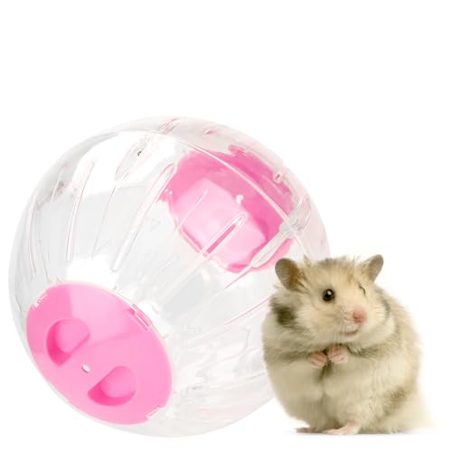 Zetiling Rennmaus-Übungsball, klein, transparent, 12 cm, Hamsterübung, Laufen, Spielzeug, Zubehör, 1 von Zetiling