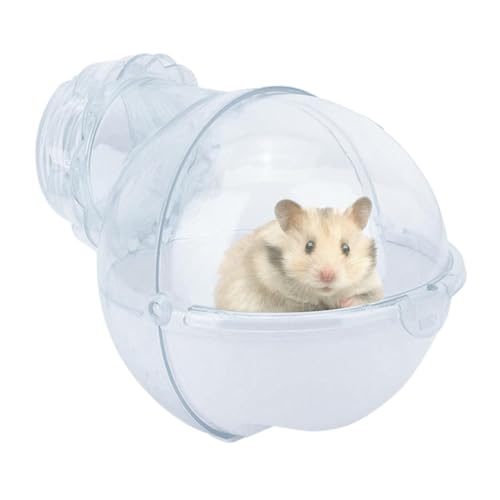 Hamster Sand Badezimmer Hamster-Sandbad Box, Abnehmbares Hamsterkäfig Zubehör, Badezimmer Sandkasten Toilette Hamster, Transparente Hamster-Toilette Für Gerbil Syrer von Zetqhuu