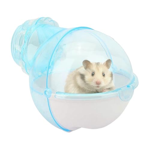 Hamster Sand Badezimmer Hamster-Sandbad Box, Abnehmbares Hamsterkäfig Zubehör, Badezimmer Sandkasten Toilette Hamster, Transparente Hamster-Toilette Für Gerbil Syrer von Zetqhuu