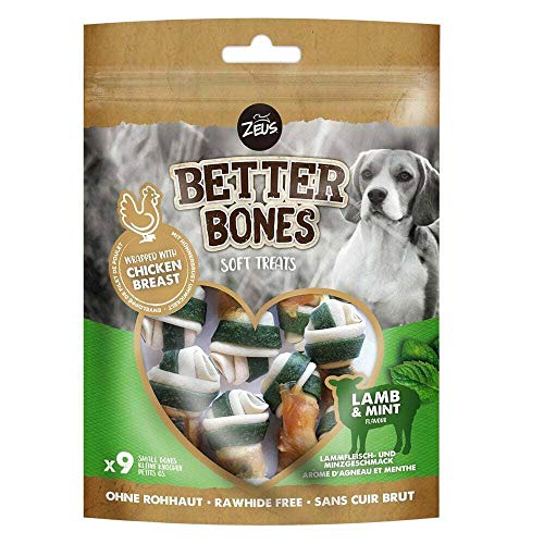 Zeus BetterBones, Kauknochen für Hunde, mit Lammfleisch und Minzgeschmack, 7,5cm, 9 Stück (1er Pack) von Fluval