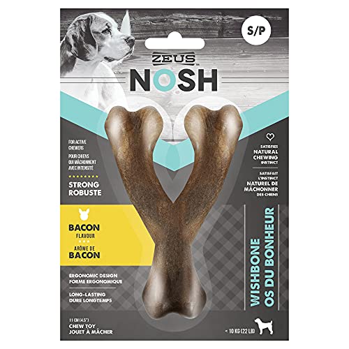 Zeus NOSH Strong Hunde-Kauknochen – Speckgeschmack, Querlenker, klein von Zeus